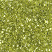 Miyuki cubes 1.8 mm SB18-0014 - Chartreuse Silver Lined x10g