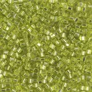 Miyuki cubes 1.8 mm SB18-0014 - Chartreuse Silver Lined x10g