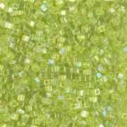 Miyuki cubes 1.8 mm SB18-0258 - Transparent Chartreuse AB x10g