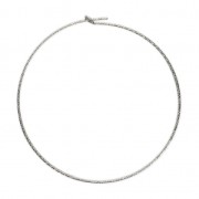 925 Sterling Silver diamond earring hoops to decorate 45 mm x 0.7 mm x2|raw }}