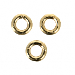 Gold-filled closed jumprings 2.8x0.65 mm x10