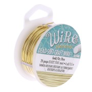 Craft Wire flexible copper wire 0.81 mm Gold Tone x 5.48 m