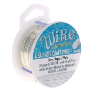 Craft Wire flexible copper wire 0.81 mm Silver tone x 5.48 m