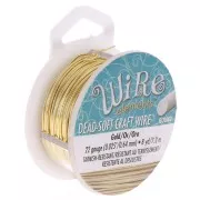 Craft Wire flexible copper wire 0.64 mm Gold Tone x 7.31 m