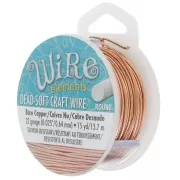 Craft Wire flexible copper wire 0.64 mm Natural anti-ternissement x13.71m