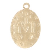 Thin Virgin charm 14 mm - Gold-filled x1