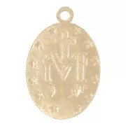 Thin Virgin charm 14 mm - Gold-filled x1