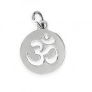 Stainless steel Ohm charm 12 mm x1