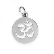 Stainless steel Ohm charm 12 mm x1