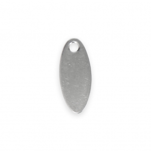 Stainless steel oval sequin 12x5 mm x5