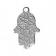 18.5x12mm Stainless steel Hamsa hand charm x1|raw }}