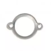 Stainless steel Spacer 2 loops for bracelet 18x13 mm x10