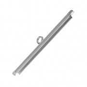 Terminator for beads weaving 32 mm Rhodium Tone x1|raw }}