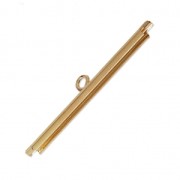 Terminator for beads weaving 32 mm Gold Tone with fine 24K x1