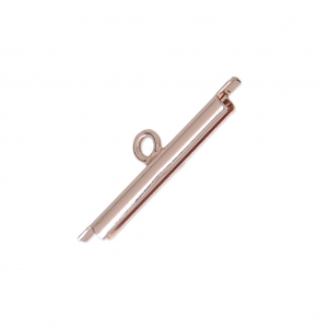 Terminator for beads weaving 20 mm Rose Gold Tone x1