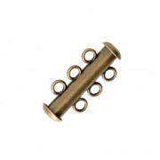 3 strands slide clasp 21 mm Bronze Tone x1|raw }}