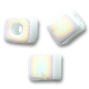 Cubes Miyuki 4mm SB4-471 - Opaque White AB x10g|raw }}