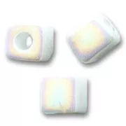 Cubes Miyuki 4mm SB4-471 - Opaque White AB x10g