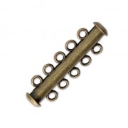 5 strands slide clasp 32 mm Bronze Tone x1|raw }}