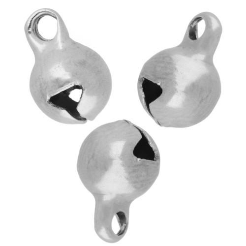 Bell charms 6 mm - 304 stainless steel x5