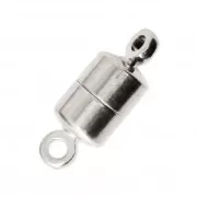 Magnetic clasp 19x7 mm Fine silver plating x1