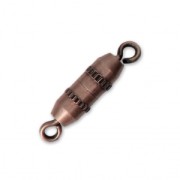 Screw-on clasp 10 mm Antique Copper Tone x1