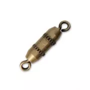 Screw-on clasp 10 mm Bronze Tone x1