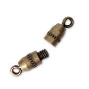 Screw-on clasp 10 mm Bronze Tone x1
