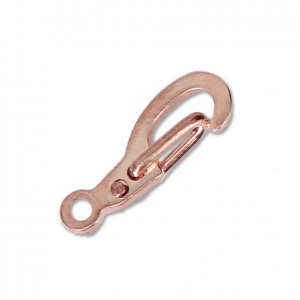 Lobster claw clasps 13 mm Rose Gold Tone x4
