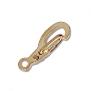 Lobster claw clasps 13 mm fine Gold plated x4