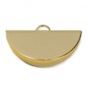 Half-Moon Clamp Terminator 28x15 mm fine Gold plated x1