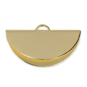 Half-Moon Clamp Terminator 28x15 mm fine Gold plated x1