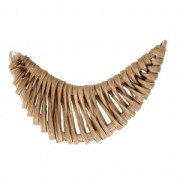 Rattan half-moon 29x46 mm for your DIY creations x1