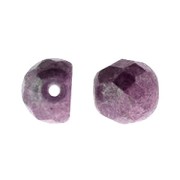 Faceted Cabochons beads 6 mm Opaque Luster Amethyst x25