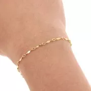 1.5mm fancy mesh - Gold filled x50cm