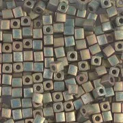 Cubes Miyuki 3mm SB3-2035 - Khaki Iris Metallic Mat x10g