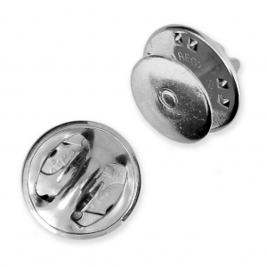 Pins base 10 mm Rhodium Tone x1