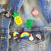 Pins base 10 mm Rhodium Tone x1