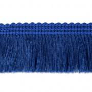 Fringed galon to customize shoes and clothes 25 mm Blue x1m