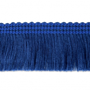 Fringed galon to customize shoes and clothes 25 mm Blue x1m