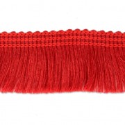 Fringed galon to customize shoes and clothes 25 mm Red x1m