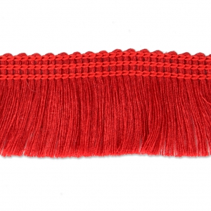 Fringed galon to customize shoes and clothes 25 mm Red x1m
