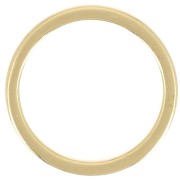 Mounting round element for beadweaving 12 mm - Gold Tone x1