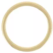 Mounting round element for beadweaving 12 mm - Gold Tone x1