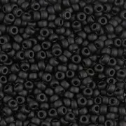 Miyuki 11/0 Seed beads 401F - Black Matte x 100 g
