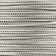 Cotton yarn with lurex 1 mm Silver Tone x 1 m|raw }}