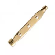 Brooch base 38 mm fine Gold plated x1