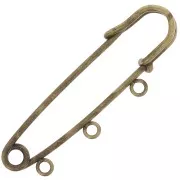 Kilt pin with 3 loops to decorate 50 mm Bronze Tone x1