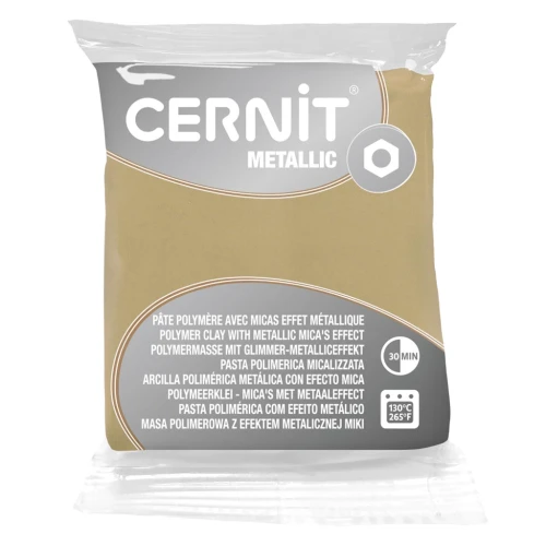Cernit Polymer clay with metallic mica's effect 56gr Champagne x1