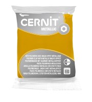 Cernit Polymer clay with metallic mica's effect 56gr Gold x1|raw }}